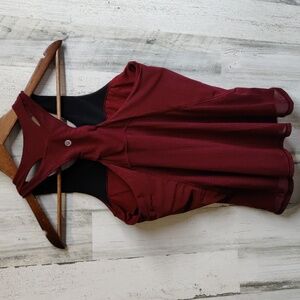 Lululemon Athletic Tank with Built in Support Sheer Back Women's Read Size